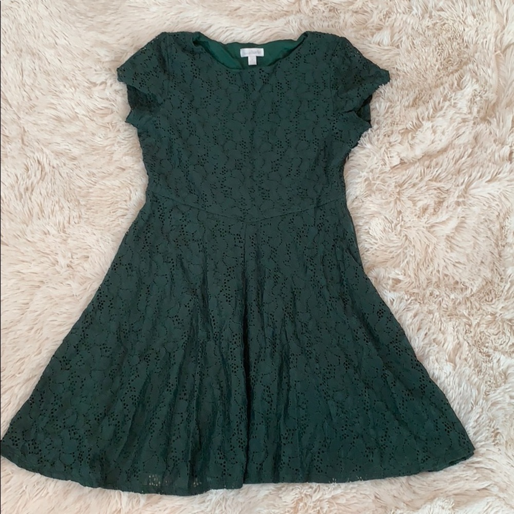 Charming Charlie’s Green Lace dress